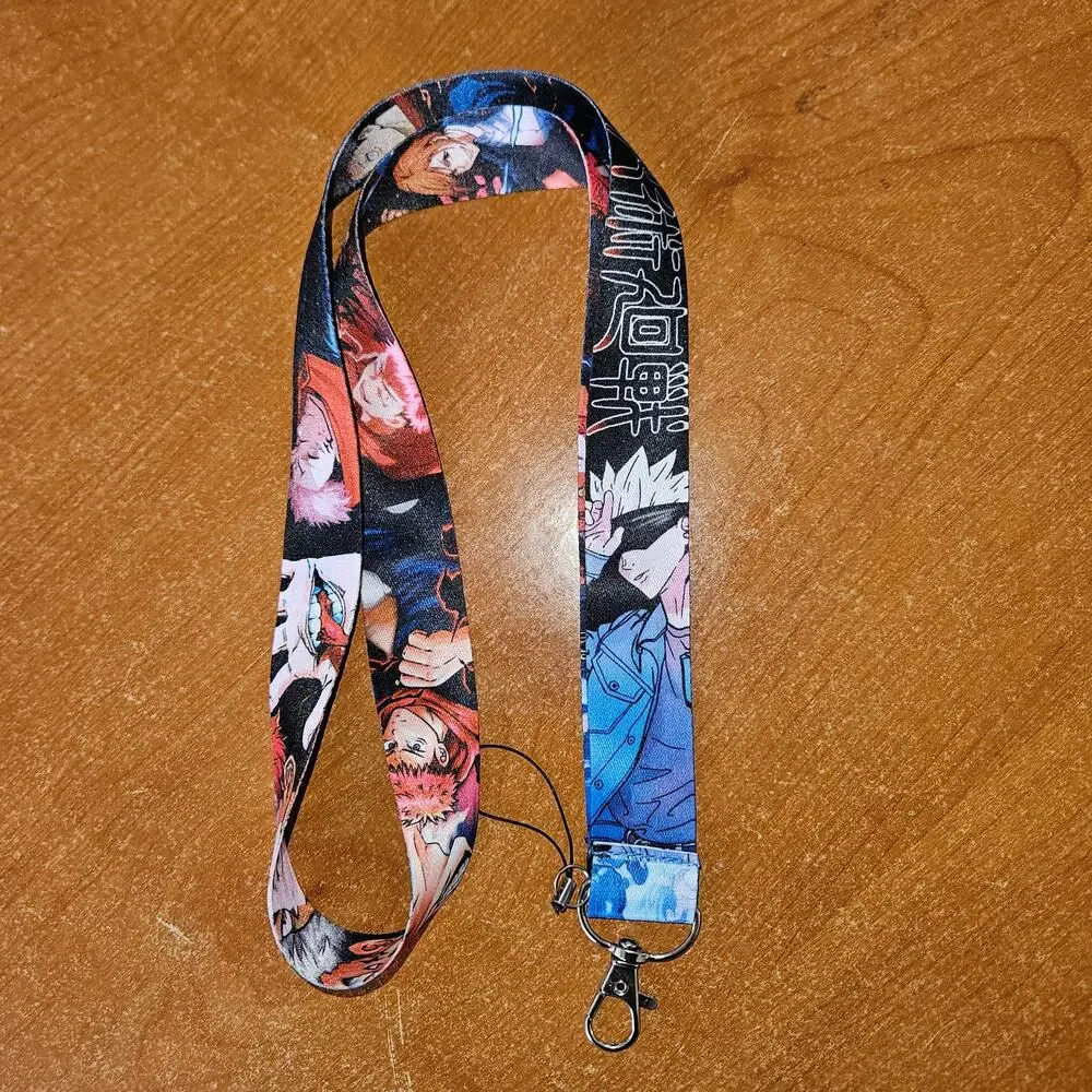 Jujutsu Kaisen Lanyard — Gojo's Cool Side Meets Itadori's Fighting Spirit